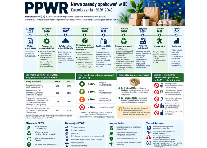 PPWR 2026 – co zmienia dla firm? Obowiązki, terminy i nowe zasady opakowań